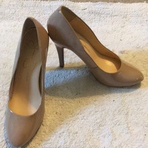 New Jessica Simpson Caprielle Heel nude patent
